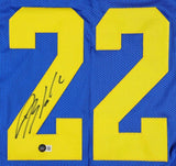 Blake Corum Signed Los Angeles Rams Jersey (Beckett) 3rd Round Pick / Michigan