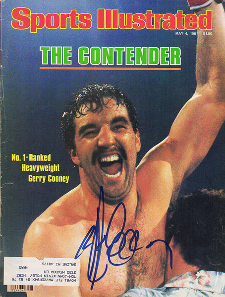 Gerry Cooney Signed Sports Illustrated 5/4/81 Original Magazine - (SCHWARTZ COA)