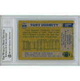 Tony Dorsett Autographed 1982 Topps 311 Slabbed Trading Card Beckett 45906