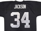 RAIDERS BO JACKSON AUTOGRAPHED AUTHENTIC M&N THROWBACK JERSEY XL BECKETT 230006