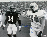 Earl Campbell HOF Signed Oilers 16x20 With Walter Payton Photo- JSA W Auth *DRK