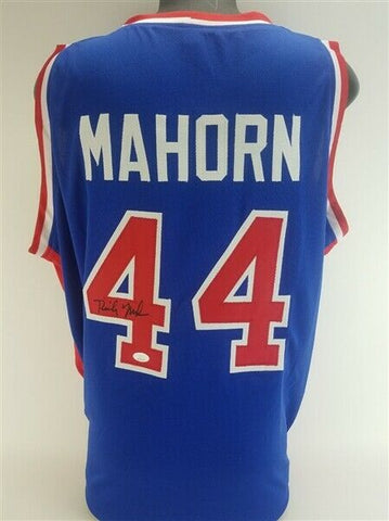 Rick Mahorn Signed Detroit Pistons Jersey (JSA COA) 1989 NBA Champion Bad Boys