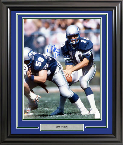 JIM ZORN AUTOGRAPHED FRAMED 16X20 PHOTO SEATTLE SEAHAWKS MCS HOLO STOCK #200350