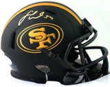 Fred Warner Autographed SF 49ers Eclipse Speed Mini Helmet- Beckett W Auth *Gold