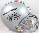 Joey Bosa Signed Ohio State Buckeyes F/S Speed Helmet w/Insc - Beckett W *Black