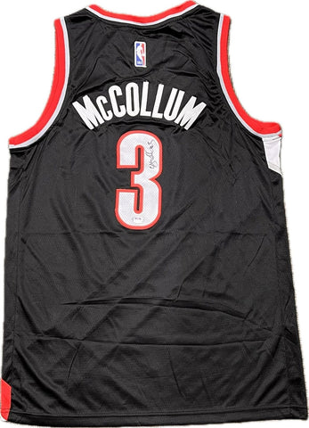 CJ McCollum signed jersey PSA/DNA Portland Trail Blazers Autographed