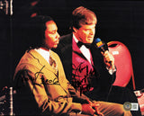 Lennox Lewis & Jim Lampley Autographed Signed 8x10 Photo Beckett BAS QR #BH29149