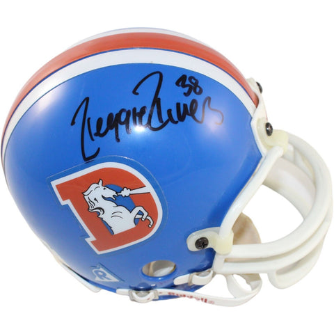 Reggie Rivers Signed Denver Broncos VSR4 75-96 Replica Mini Helmet BAS 44274