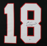 CALVIN RIDLEY (Falcons black TOWER) Signed Autographed Framed Jersey Beckett