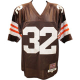 Jim Brown Signed Browns Players Of The Century 50 Jersey HOF BAS 48477