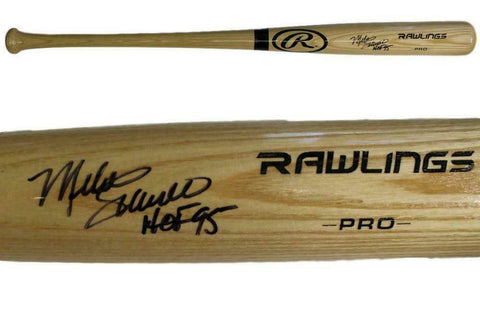 Mike Schmidt Autographed Philadelphia Phillies Rawlins Blonde Bat HOF FAN 22190