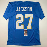 Autographed/Signed JC J.C. Jackson Los Angeles LA Powder Blue Jersey JSA COA