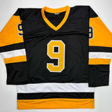 Autographed/Signed Pascal Dupuis Pittsburgh Black Hockey Jersey JSA COA