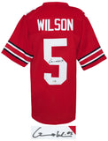 Garrett Wilson Signed Red Custom College Football Jersey - (BECKETT COA)