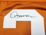 TEXAS LONGHORNS QUINN EWERS AUTOGRAPHED ORANGE JERSEY BECKETT BAS QR 201711