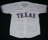 Vladimir Guerrero Signed Rangers Career Stat Jersey (JSA COA) A.L. M.V.P. 2004