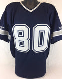 Alvin Harper Signed Blue Cowboys Jersey (JSA) 1st Round Dallas Draft Pick 1991