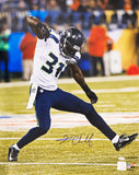 KAM CHANCELLOR AUTOGRAPHED 16X20 PHOTO SEAHAWKS SB 48 SB XLVIII MCS 220839