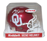 Brian Bosworth Autographed Oklahoma Sooners Spd Mini Helmet Beckett 40066