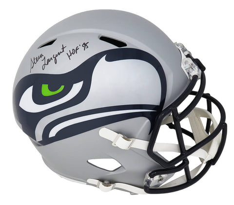 Steve Largent Signed Seahawks AMP Riddell F/S Speed Rep Helmet w/HOF'95 - SS COA