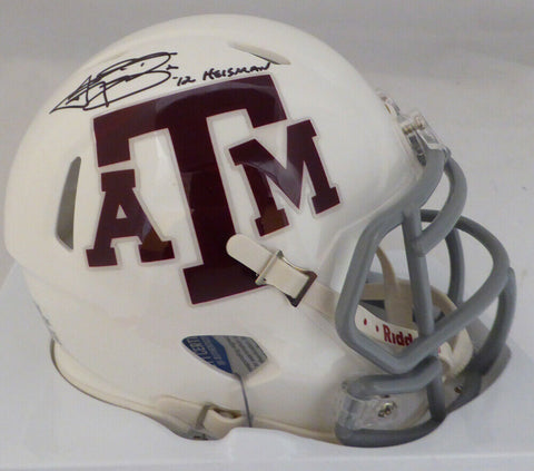 JOHNNY MANZIEL AUTOGRAPHED SIGNED TEXAS A&M MINI HELMET HEISMAN BECKETT 130342