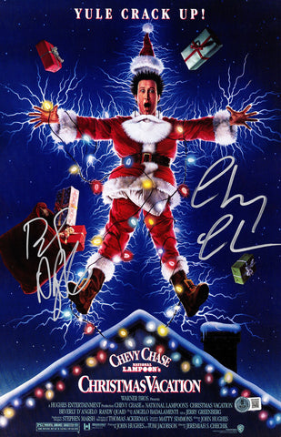 CHASE D'ANGELO AUTOGRAPHED 11X17 CHRISTMAS VACATION MOVIE POSTER BECKETT 234969