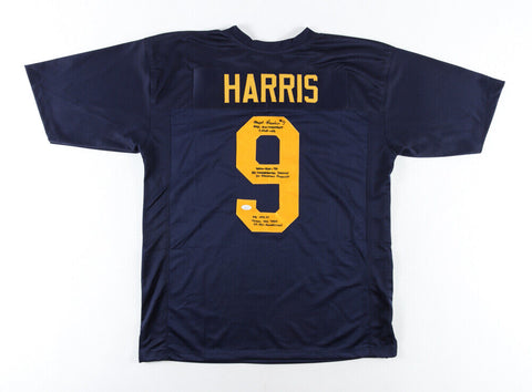 Major Harris Signed West Virginia Mountaineers Jersey Multiple Inscription (JSA)