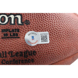 Steve Atwater Autographed/Signed Wilson Leather Mini Football BAS 44316