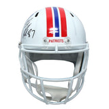 Rob Gronkowski Autographed Patriots Throwback Full Size Speed Helmet Radtke