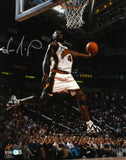 Shawn Kemp Signed Seattle Supersonics 16x20 Dunk Photo - Beckett W Holo *Silver