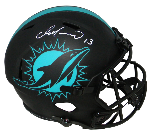 DAN MARINO SIGNED MIAMI DOLPHINS ECLIPSE FULL SIZE SPEED HELMET JSA