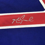 FRAMED Autographed/Signed MARK GRACE 33x42 Chicago Blue Jersey JSA COA Auto