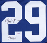 Eric Dickerson Signed Indianapolis Colts Jersey Inscribed "HOF 99" (PSA COA)