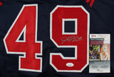 John Rocker Signed Atlanta Braves Personal Message to New York Jersey (JSA COA)