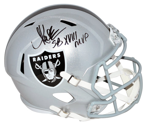 MARCUS ALLEN SIGNED OAKLAND RAIDERS FULL SIZE SPEED HELMET W/ SB XVIII MVP