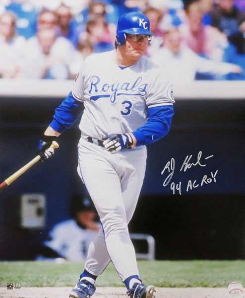 Bob Hamelin Signed Kansas City Royals Batting 16x20 Photo w/94 AL ROY - (SS COA)