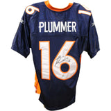 Jake Plummer Signed Broncos Reebok 48 Blue Jersey Beckett 45068