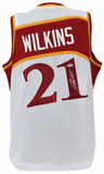 Dominique Wilkins Signed Atlanta Hawks Custom On Court Style Jersey (PSA COA)