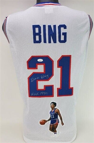 Dave Bing Signed Detroit Piston Jersey Inscribed HOF 1990 (JSA COA) 7xAll Star