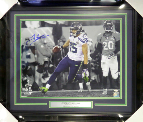 JERMAINE KEARSE AUTOGRAPHED SIGNED FRAMED 16X20 PHOTO SEAHAWKS SB MCS 107771