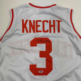 Autographed/Signed Dalton Knecht Tennessee White Basketball Jersey PSA COA