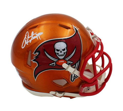 Warren Sapp Signed Tampa Bay Buccaneers Speed Flash NFL Mini Helmet