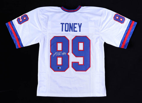 Kadarius Toney Signed Giants Jersey (Beckett) New York 1st Rd Pk 2021 / Receiver