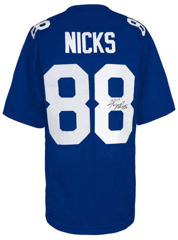 Hakeem Nicks Signed Blue Custom Football Jersey - (SCHWARTZ SPORTS COA)