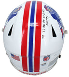 Tom Brady Autographed "SB Champs" Patriots SpeedFlex Helmet Fanatics LE 50