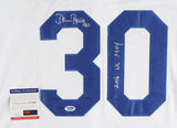 Dave Roberts Signed Los Angeles Dodgers Jersey Inscribed "2016 NL MOY" (PSA COA)