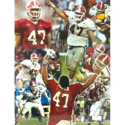 David Pollack Autographed/Signed Georgia Bulldogs NCAA 11x14 SEC Collage Photo