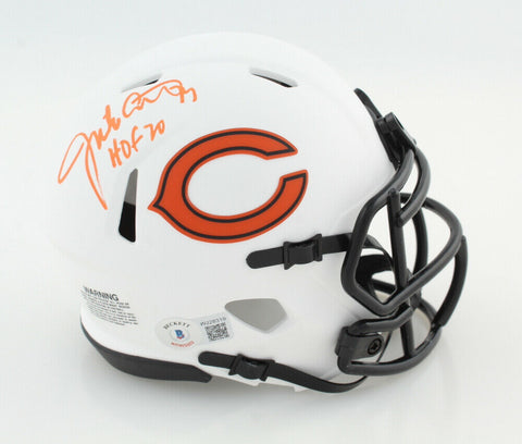 Jimbo Covert Signed Chicago Bears Speed Mini Helmet Inscribed "HOF 20" (Beckett)