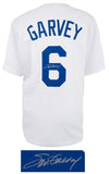 Steve Garvey (DODGERS) Signed White Custom Baseball Jersey - (SCHWARTZ COA)