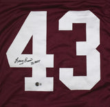 Larry Brown Autographed Maroon Pro Style Jersey w/MVP - Beckett W Hologram